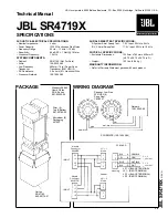 JBL SR4719X Technical Manual preview