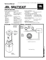 JBL SR4735X/F Technical Manual предпросмотр