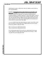 Preview for 4 page of JBL SR4735X/F Technical Manual