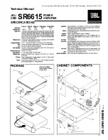 JBL SR6615 Technical Manual preview