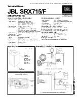 Предварительный просмотр 1 страницы JBL SRX715/F Technical Manual