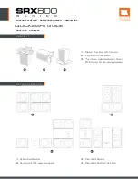 JBL SRX818SP Quick Start Manual предпросмотр