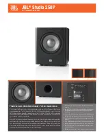 Preview for 1 page of JBL Studio 250P Features & Specifications