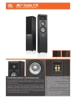 JBL Studio 270 Specifications preview