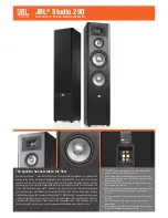 JBL Studio 290 Specifications предпросмотр