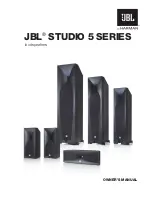 JBL Studio 590 Owner'S Manual preview