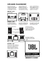 JBL Studio L820 Owner'S Manual предпросмотр