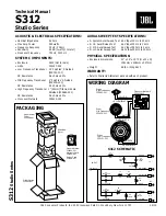 JBL Studio S312 Technical Manual предпросмотр