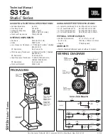 JBL Studio S312II Technical Manual предпросмотр