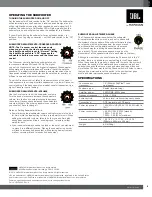 Предварительный просмотр 5 страницы JBL SUB 560P Owner'S Manual