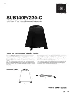 Preview for 2 page of JBL SUB140P/230 Service Manual