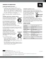 Предварительный просмотр 5 страницы JBL SUB140P Quick Start Manual