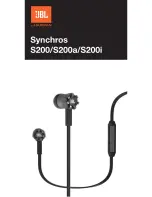 JBL Synchros S200 Quick Start Manual предпросмотр