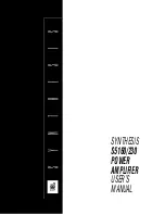 Preview for 1 page of JBL SYNTHESIS S5160/230 User Manual