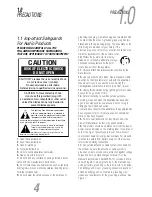 Предварительный просмотр 4 страницы JBL SYNTHESIS S5160/230 User Manual