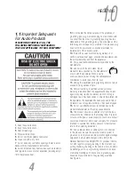 Предварительный просмотр 4 страницы JBL Synthesis S5160 User Manual