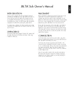 Предварительный просмотр 2 страницы JBL TiK Sub Owner'S Manual