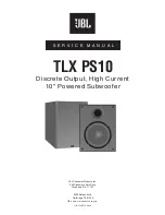 JBL TLX PS10 Service Manual предпросмотр
