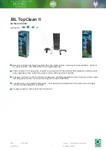 Preview for 1 page of JBL TopClean II Quick Start Manual