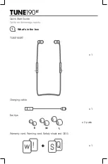 Preview for 2 page of JBL TUNE 190 BT Quick Start Manual