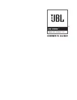 Preview for 1 page of JBL Venue 80 Owner'S Manual