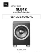 JBL Venue SUB12 Service Manual предпросмотр
