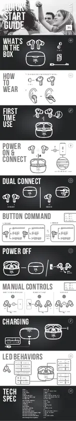 JBL VIBE200TWS Quick Start Manual предпросмотр