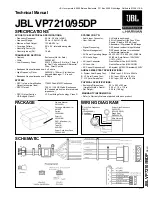 JBL VP7210 Technical Manual preview