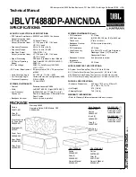 Предварительный просмотр 1 страницы JBL VT4888DP-AN Technical Manual