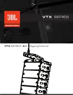 Preview for 1 page of JBL VTX Series Rigging Manual