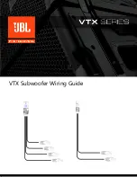 JBL VTX Series Wiring Manual предпросмотр