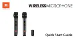 JBL WIRELESS MICROPHONE Quick Start Manual preview