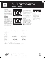 Preview for 52 page of JBL WS1000 Manual