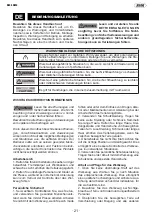 Предварительный просмотр 21 страницы JBM 50812 Instruction Manual