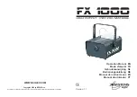 JBSYSTEMS Light FX 1000 Operating Manual preview