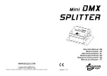 JBSYSTEMS Light MINI DMX SPLITTER - V1.0 Manual preview