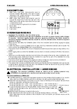 Предварительный просмотр 5 страницы JBSYSTEMS Light Supr Solar II Operation Manual