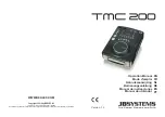 Preview for 1 page of JBSYSTEMS Light TMC 200 Operation Manual