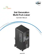 JBT Fresh'n Squeeze 2nd Generation Multi-Fruit Juicer Operator'S Manual preview