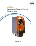 JBT Fresh'n Squeeze Citrus Juicer Operators & Service Manual предпросмотр