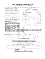 JC HUMMINGBIRD Metal Tabletop Arch Assembly Instructions предпросмотр