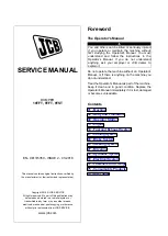 jcb 10TFT Service Manual preview