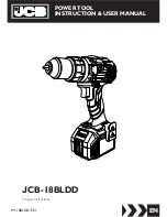 Предварительный просмотр 1 страницы jcb 18BLDD Instructions & User'S Manual