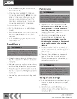 Предварительный просмотр 16 страницы jcb 18BLDD Instructions & User'S Manual