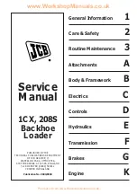 Preview for 1 page of jcb 1CX Service Manual