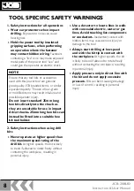 Предварительный просмотр 8 страницы jcb 20BLID Instructions & User'S Manual