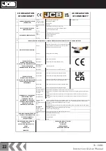 Preview for 22 page of jcb 21-18AG Instructions & User'S Manual