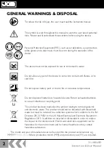 Предварительный просмотр 2 страницы jcb 21-18BLCD Instructions & User'S Manual