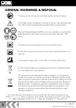 Preview for 2 page of jcb 21-18BLID Instructions & User'S Manual