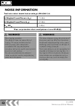 Preview for 12 page of jcb 21-18OS Instructions & User'S Manual